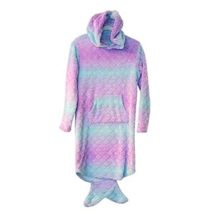 Girl's 32 Degrees Heat Mermaid Hooded Ombre Lounger Pajamas Large 14/16